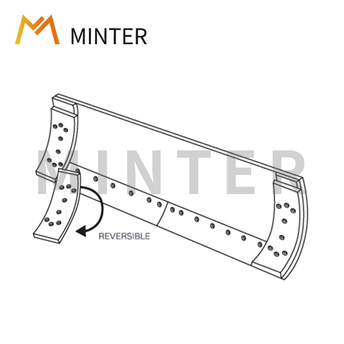 Komatsu style Caterpillar style Motor Grader Grader blades supplier Grade end-bit overlay replacement parts Chinese supplier