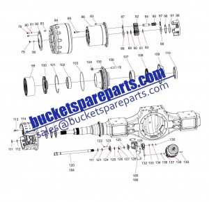 Sany dump mining truck SKT90S 131401020106A Middle Axle