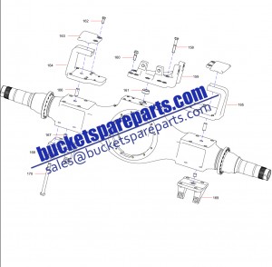 Sany dump mining truck SKT90S 131401020106A Middle Axle