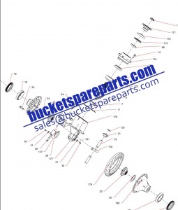 Sany dump mining truck SKT90S 131401020106A Middle Axle