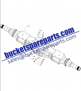 Sany dump mining truck SKT90S 131401020112A Rear Axle