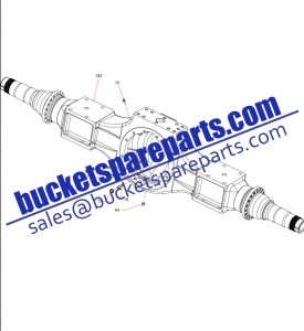 Sany dump mining truck SKT90S 131401020112A Rear Axle