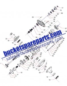 Sany dump mining truck SKT90S 131401020112A Rear Axle