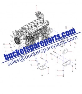 Sany dump mining truck SKT90S 14352571 Engine