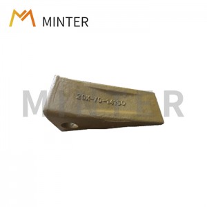 Good Quality ITR Bucket Teeth -
 Komatsu excavator PC70-PC100 loader WA180 WA200 replacement bucket standard teeth tip-long side-pin point 20X-70-14160 Dirt teeth Digger teeth – Minter Machinery