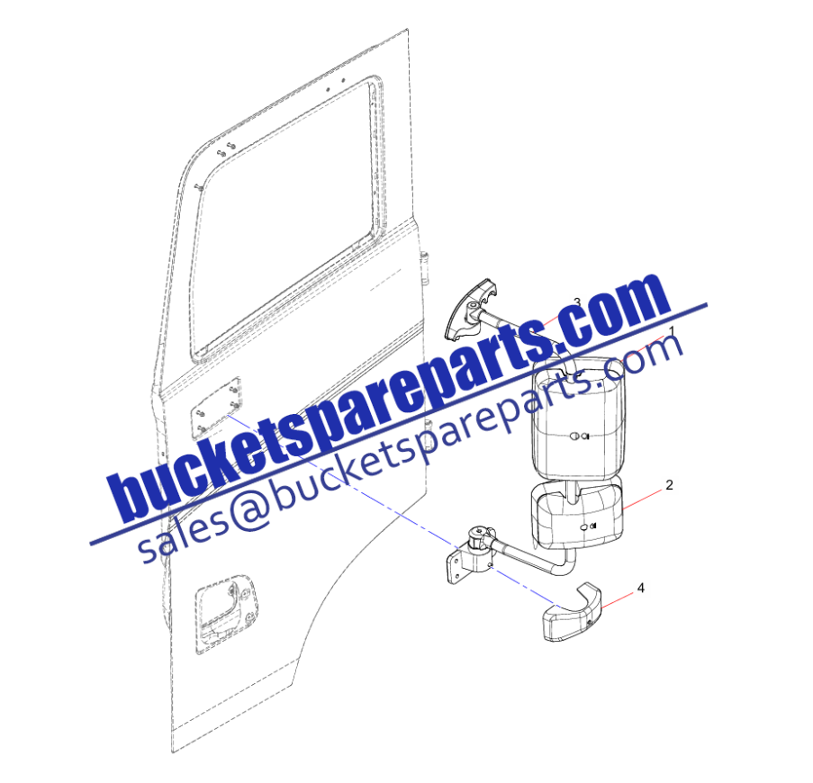 Sany Dump mining truck SKT105S viewmirrow JSS005785682 60068595 13714451 110101020125AD16
